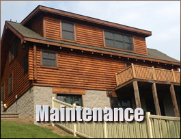  Axton, Virginia Log Home Maintenance
