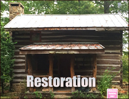 Historic Log Cabin Restoration  Axton, Virginia